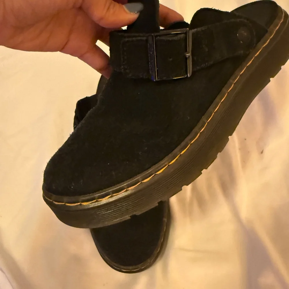 Dr. Martens Black Suede Mules - Picture 6 of 7